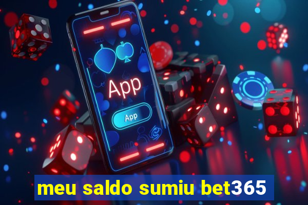 meu saldo sumiu bet365